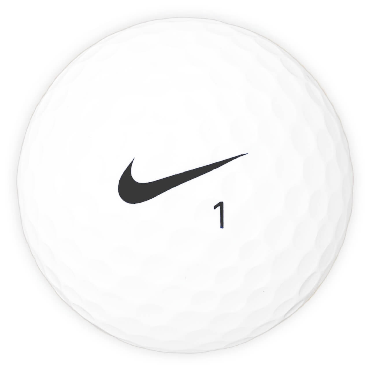 Närbild på en Nike golfboll