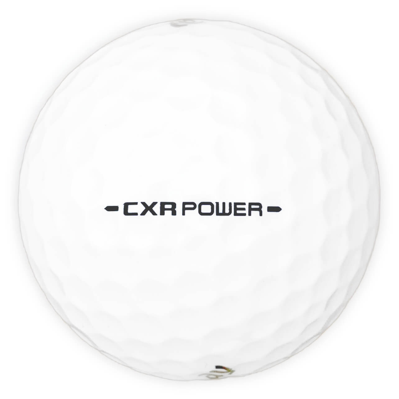 Detaljbild på en CXR Power golfboll